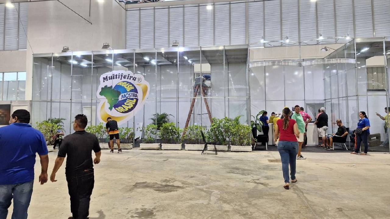 COMEÇA MONTAGEM DA MULTIFEIRA BRASIL MOSTRA BRASIL; EVENTO COMEÇA NESTA 6ª NO CENTRO DE CONVENÇÕES DE JOÃO PESSOA