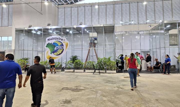 COMEÇA MONTAGEM DA MULTIFEIRA BRASIL MOSTRA BRASIL; EVENTO COMEÇA NESTA 6ª NO CENTRO DE CONVENÇÕES DE JOÃO PESSOA