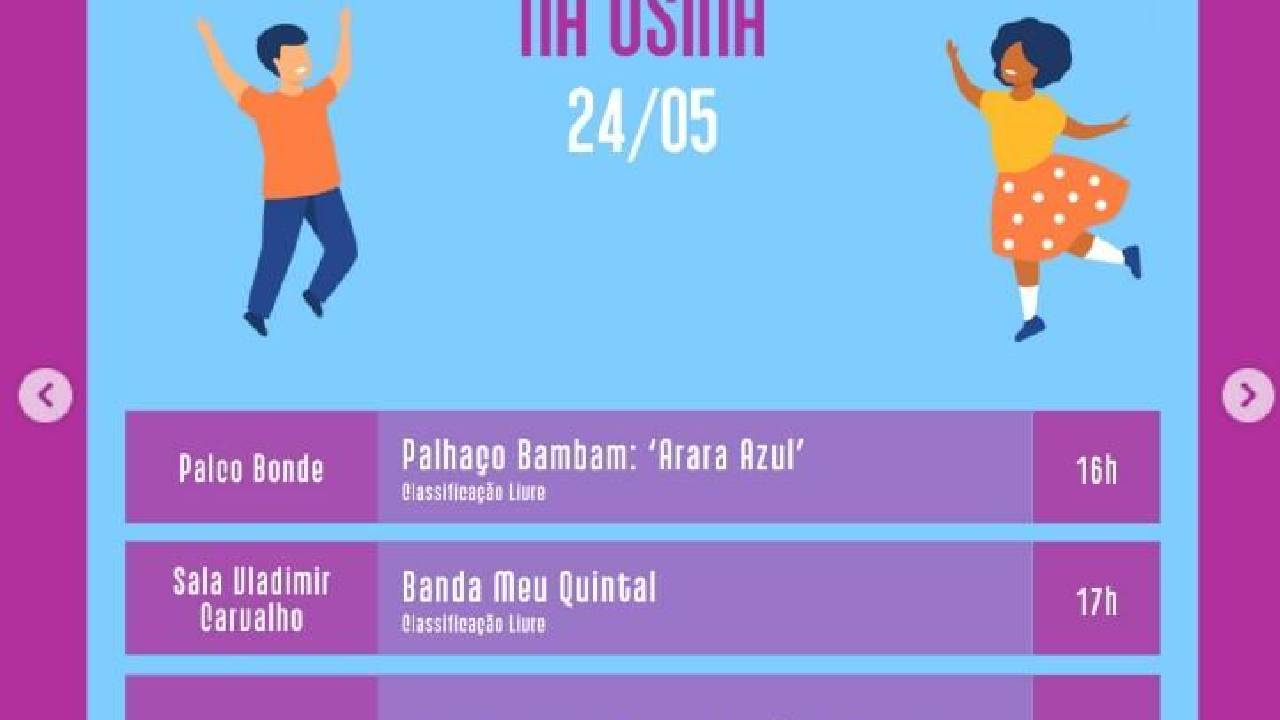 USINA CULTURAL ENERGISA TEM PROGRAMAÇÃO GRATUITA NESTE DOMINGO EM JOÃO PESSOA