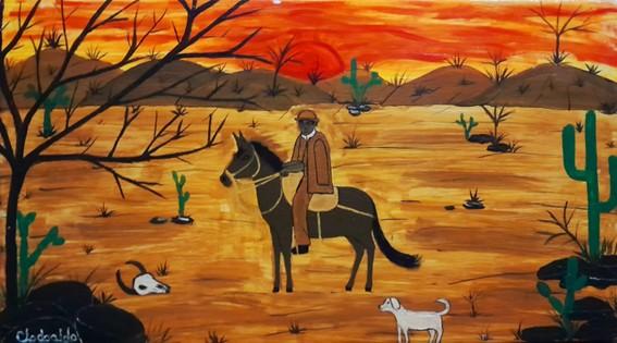 EXPOSIÇÃO DE PINTURAS  DE CLODOALDO DANTAS MOVIMENTA BIBLIOTECA MUNICIPAL DE PAULISTA