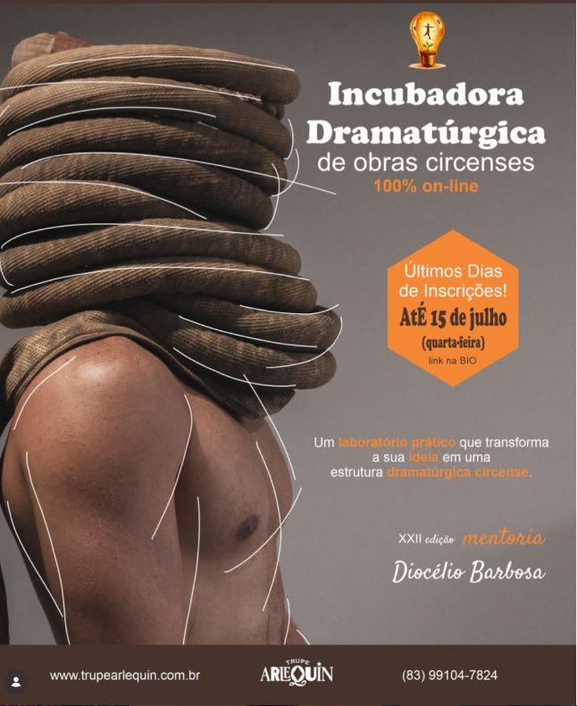 TRUPE ARLEQUIN OFERECE BOLSA PARA 