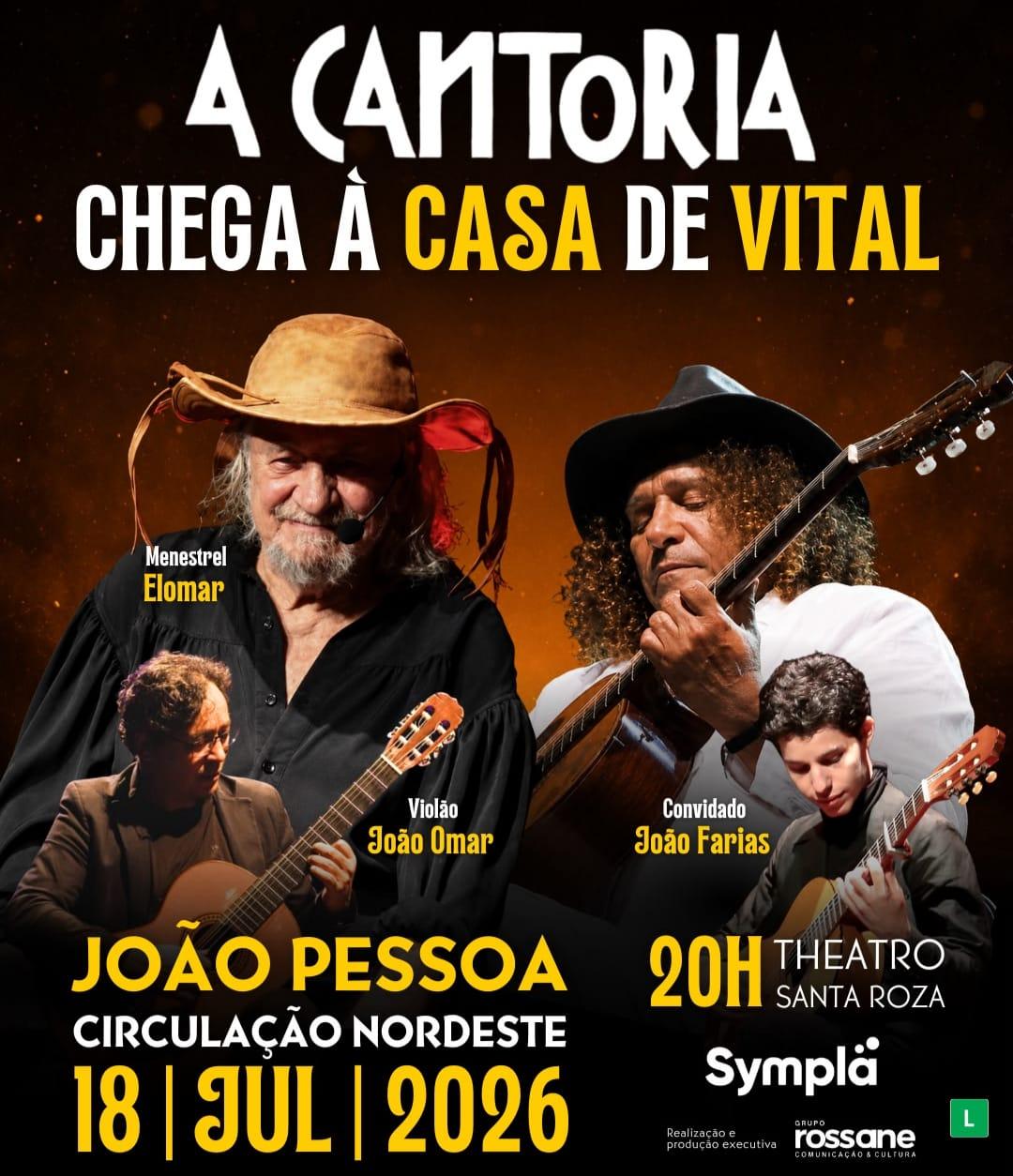 TURNÊ DE SHOW EM HOMENAGEM A VITAL FARIAS CHEGA A JOÃO PESSOA NO DIA 18 DE JULHO