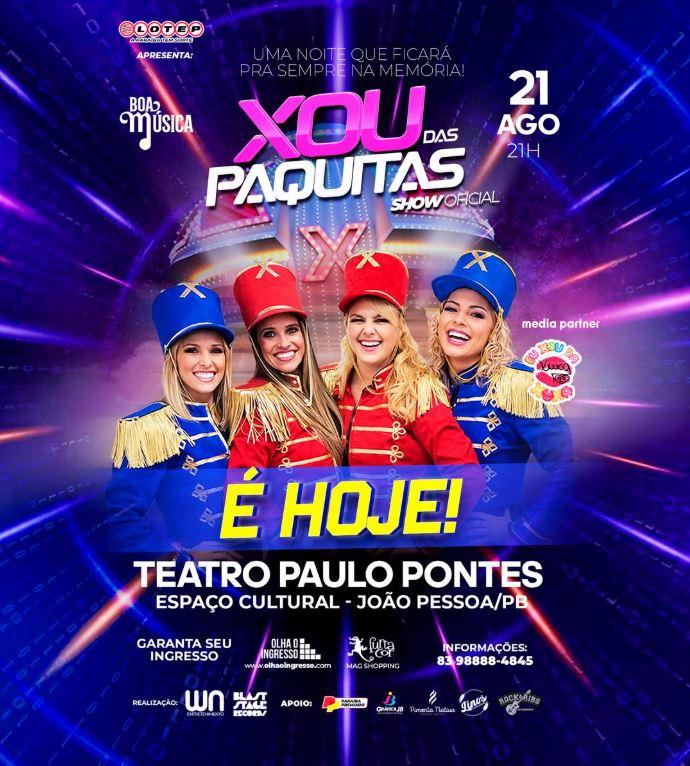 HOJE TEM 'XOU' EM JOÃO PESSOA