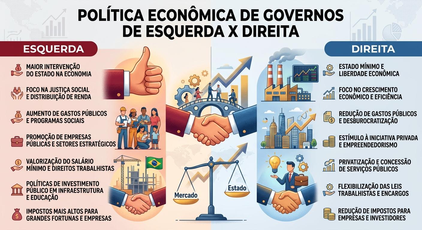 POLÍTICA ECONÔMICA DE GOVERNOS DE ESQUERDA X DIREITA