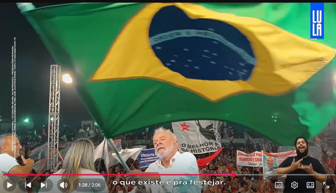 VEJA O CLIPE DO ÚLTIMO PROGRAMA ELEITORAL DE LULA EM 2026; EMOCIONANTE!