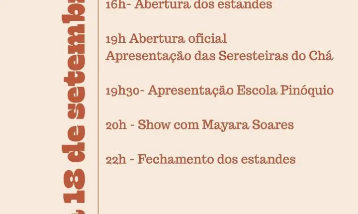 AREIA REALIZA FESTIVAL DE FLORES A PARTIR DESTA 6ª NO HOTEL BRUXAXÁ; A ENTRADA É DE GRAÇA!
