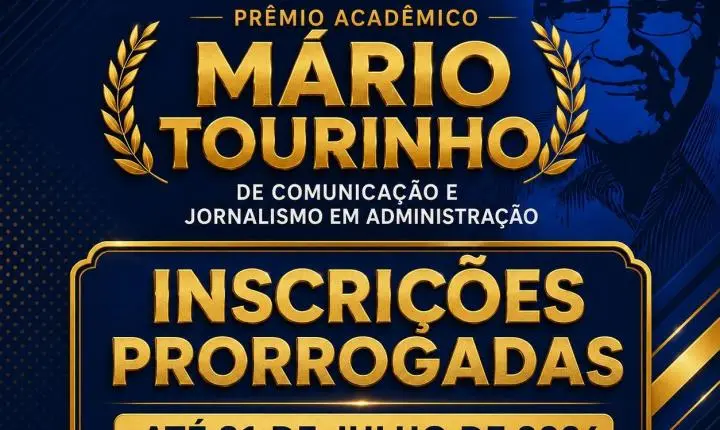 PRORROGADAS AS INSCRIÇÕES PARA A EDIÇÃO 2026 DO PRÊMIO MÁRIO TOURINHO