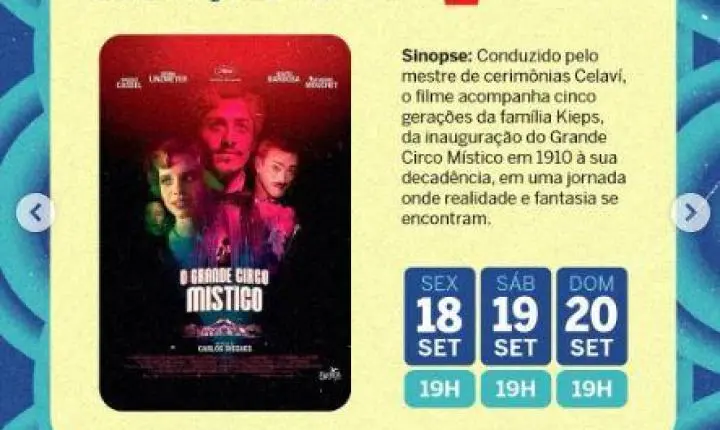 VEJA A PROGRAMAÇÃO DO CINEMA PASSEIO PARA SETEMBRO E SE PROGRAME PARA ASSISTIR FILMES DE GRAÇA! 